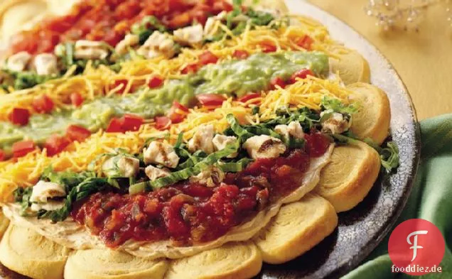Huhn Taco Crescent Pizza