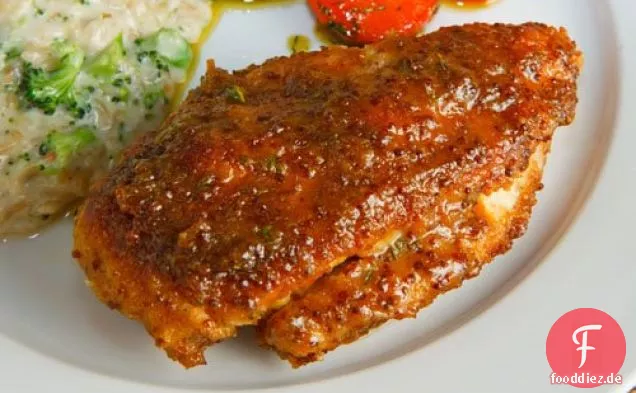 Ahorn und Senf glasiertes Huhn