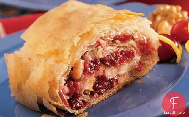 Apfel-Cranberry-Strudel