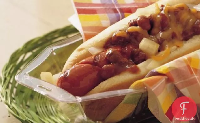 Gegrillte fußlange Coney Hunde