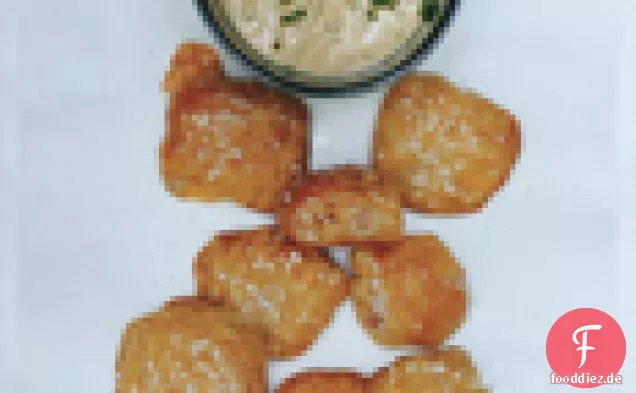Country Schinken und Cheddar Brezel Bites mit Jalapeño Senf
