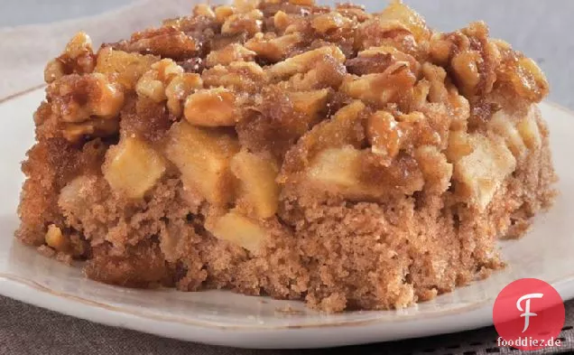 Umgedrehter Apfel-Gewürz-Kuchen