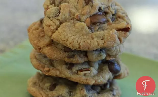 Dulce de Leche Gefüllte Schokolade Chip Pecan Cookies