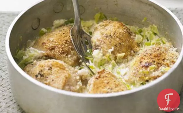 Huhn, Lauch & Senf Sauté