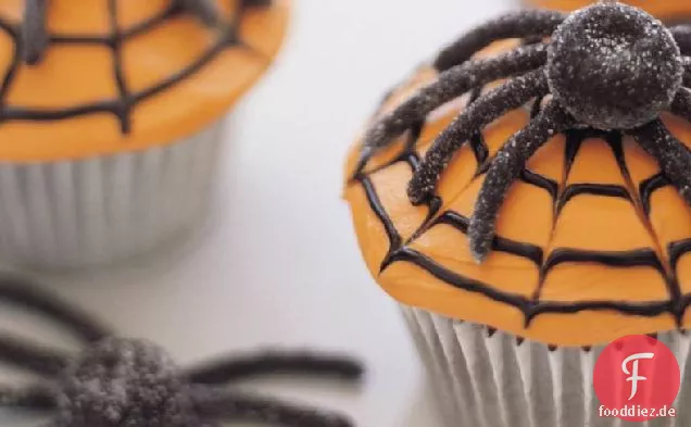 Spiderweb Cupcakes
