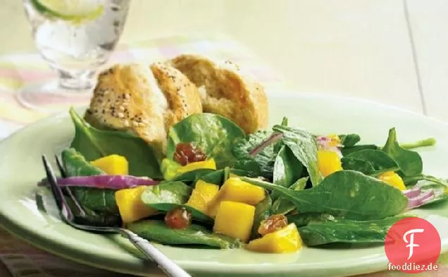 Spinat-Mango-Salat