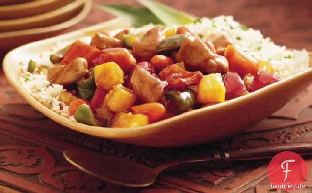 Slow-Cooker süß-saures Huhn