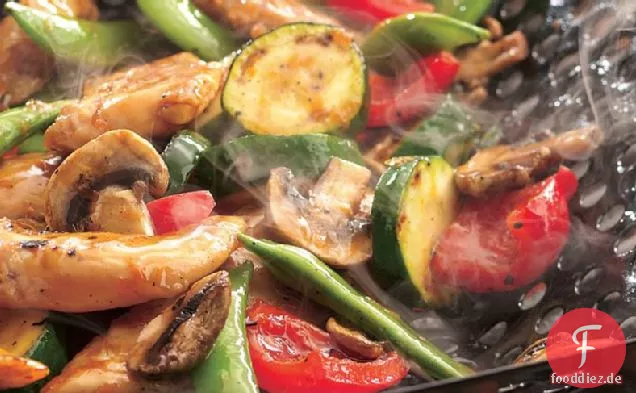 Gegrilltes Huhn Zitrus Teriyaki