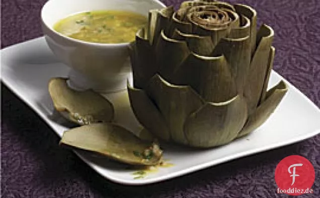 Gedämpfte Artischocken Mit Estragon-Senf-Vinaigrette