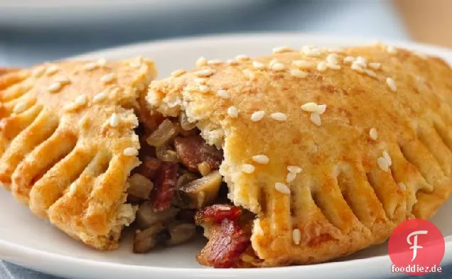 Pilz und Speck-Mini-Kuchen