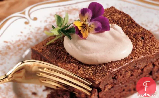 Schokoladenmousse Brownie Dessert