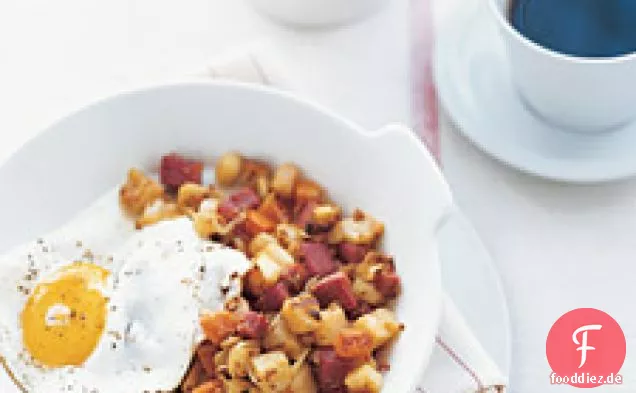 Corned Beef und Wurzelgemüse Hash