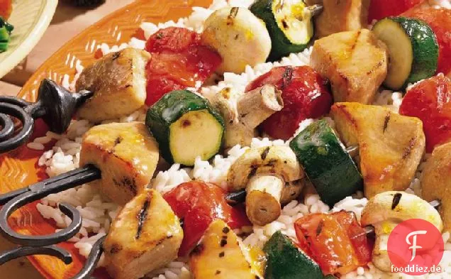 Gegrilltes Schweinefleisch Kabobs