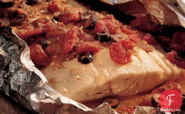 Gegrillte Pesto-Fisch Folie Pack