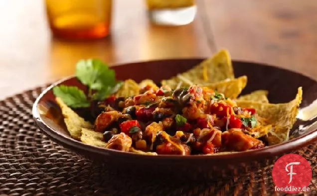 Skillet Huhn Nachos