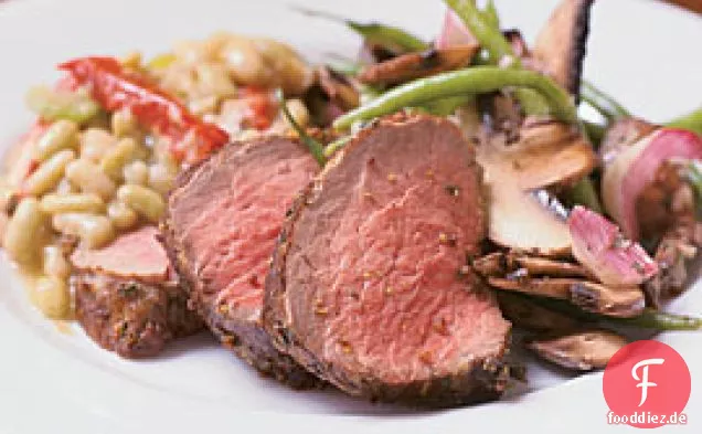 Gebratenes Rinderfilet mit Vollkorn-Senf & Kräuterkruste