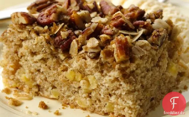 Frischer Apfel Streusel Pecan Kuchen