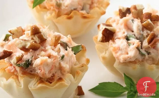 Geräucherter Lachs Käse Tassen