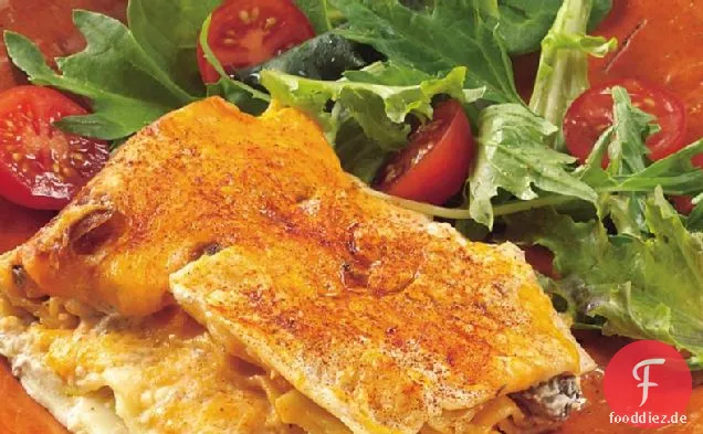Slow-Cooker Drei-Käse-cremige Lasagne