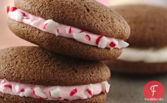 Rosa Pfefferminz-Whoopie Pies
