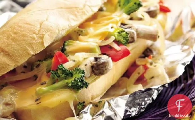 Hot Veggie und Käse Hoagies