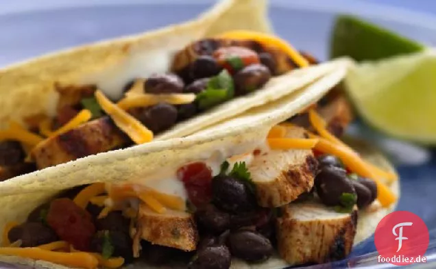 Gegrilltes Hähnchen Tacos