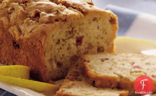 Birnen-Rhabarber-Leinsamenbrot