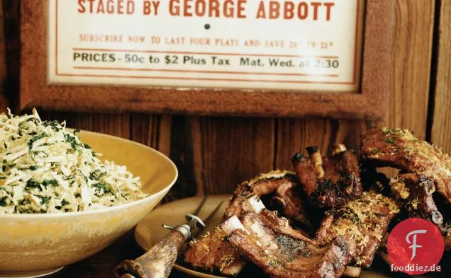 Missouri Baby Zurück Rippen mit Apple Slaw