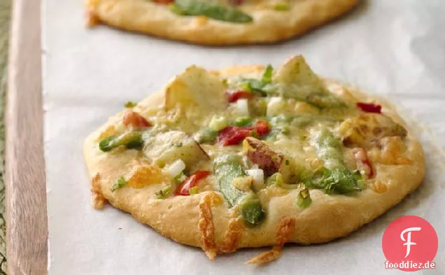 Garten Gemüse Persönliche Pizzen