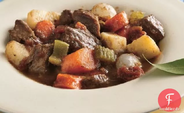 Altmodischer Ofen Rindereintopf