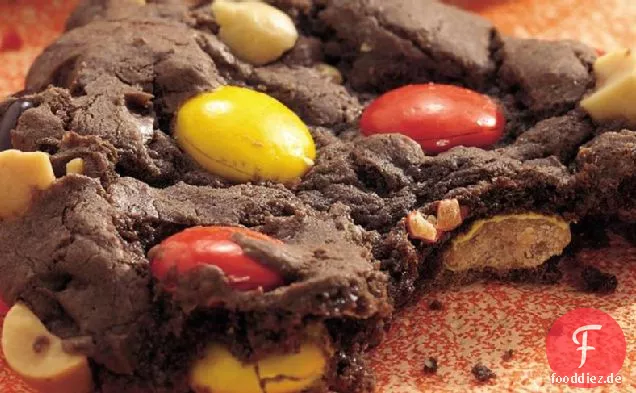 Kuchen-Mix-Erdnuss-Fudge-Cookies