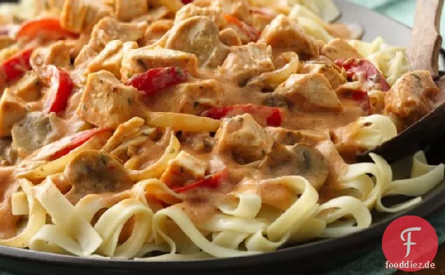 Cajun Huhn Fettuccine