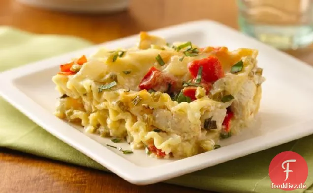 Make-Ahead Weißes Huhn Lasagne