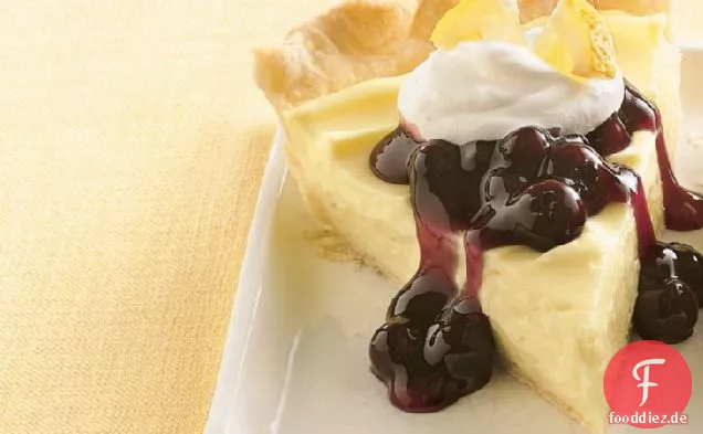 Zitronen-Frischkäse-Blaubeerkuchen