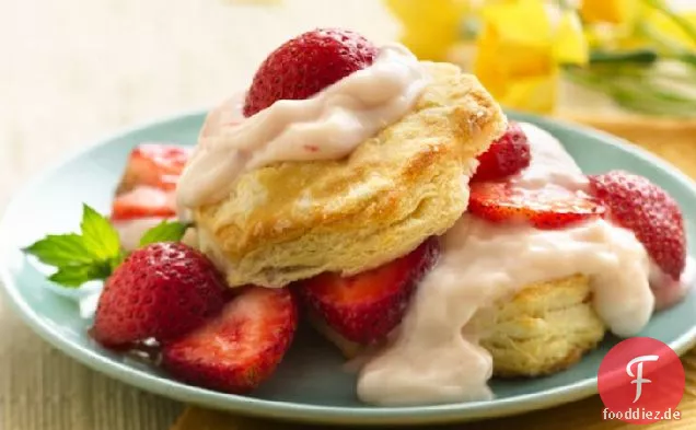 Erdbeer-Pudding-Shortcakes
