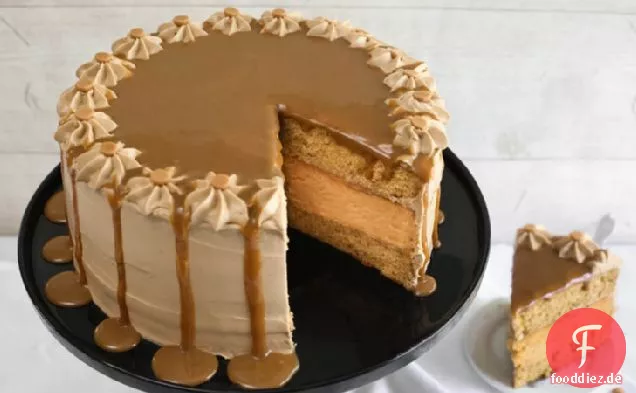 Butterscotch-Ahorn-Käsekuchen-Torte
