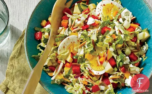 Sommer-Gehackter Salat mit Schnell Eingelegtem Gemüse