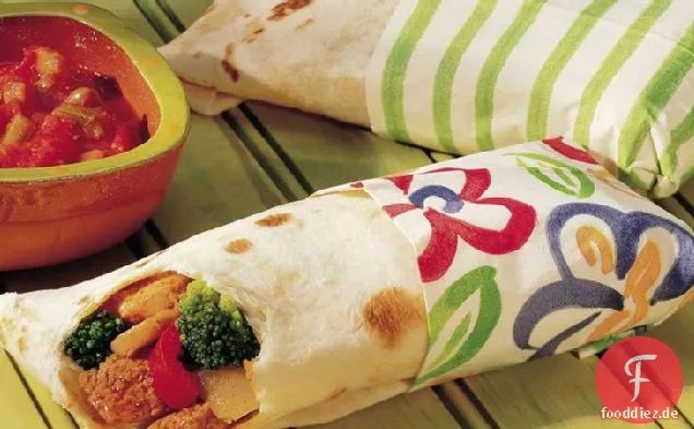 Huhn Fajita Wraps