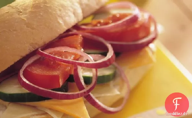 Käse und Veggie Sandwiches