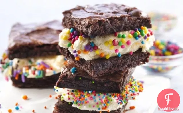 Brownie Eis Sandwiches
