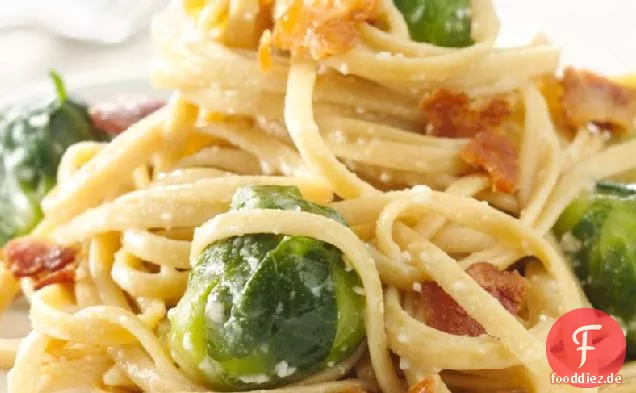 Rosenkohl Carbonara