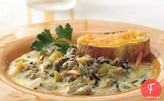 Cremige Wildreissuppe