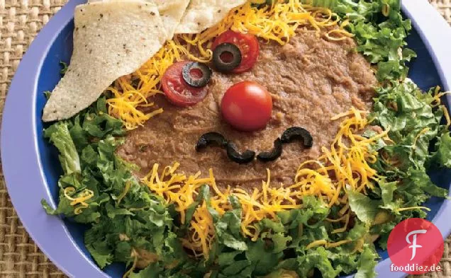 Halloween Scarecrow Taco Dip