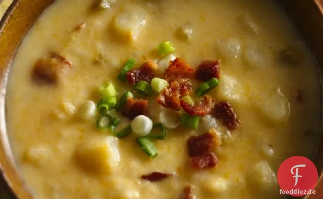 Slow-Cooker käsige Kartoffelsuppe