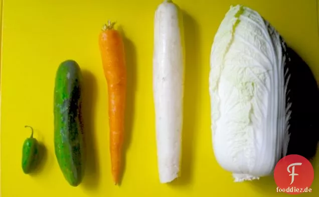 Ernsthaft asiatisch: In einer Gurke