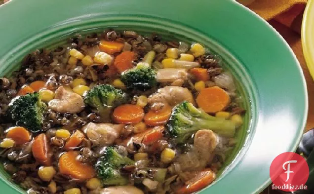Slow-Cooker Konfetti-Wildreis-Suppe