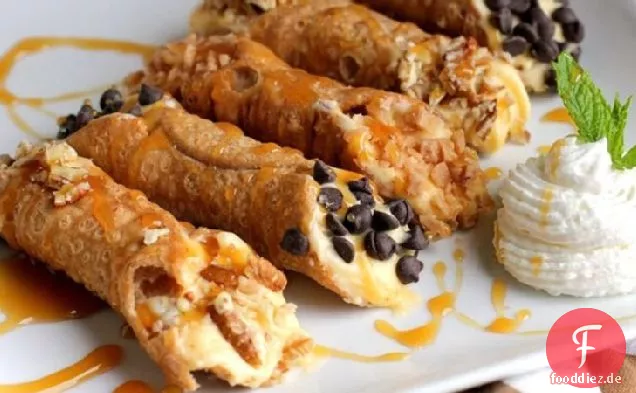 Kürbis-Karamell Cannoli