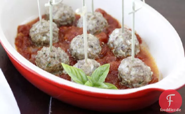 Mozzarella-gefüllte Wurst Frikadellen