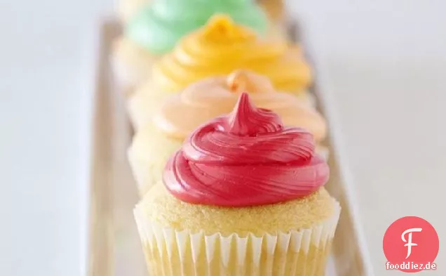 Regenbogen von Cupcakes