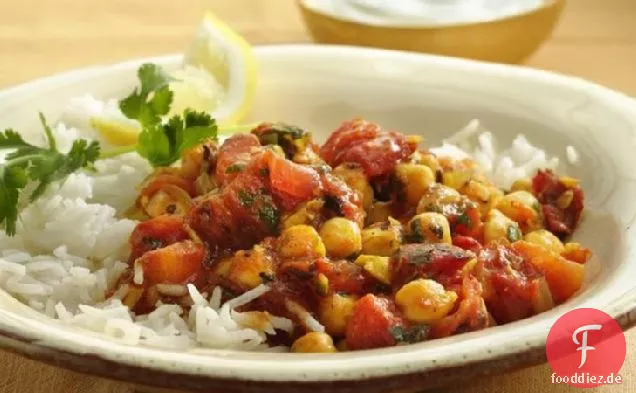 Kichererbsen-Tomaten-Curry